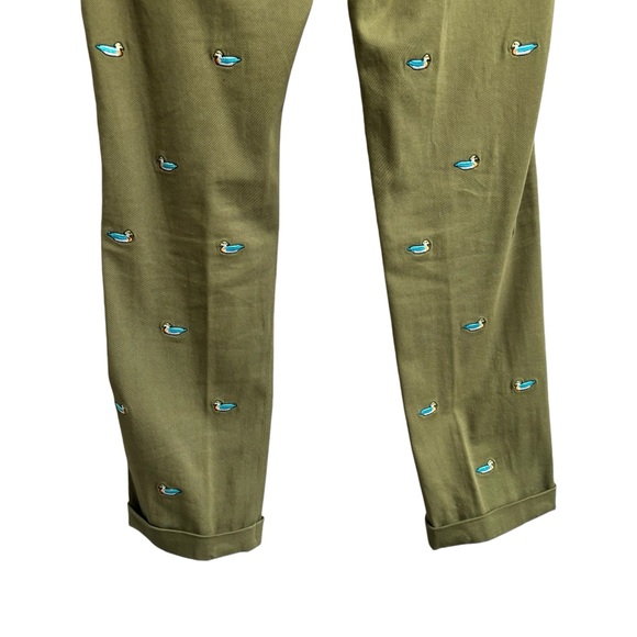 Castaway Nantucket Island Mens Size 35 Pants Chinos Mallard Duck Cotton Trousers - Picture 6 of 7